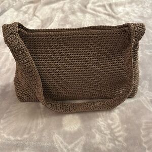 The Sak woven taupe satchel purse